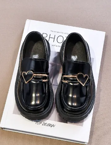 Mocasini Shein Kids, negru Negru