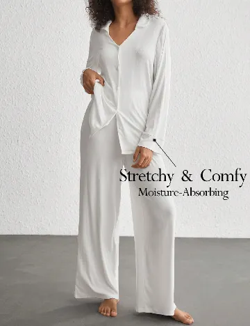 Pijama SHEIN, alb Alb