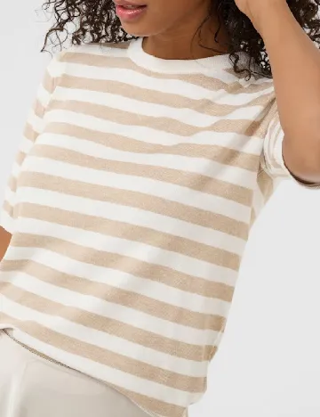 Bluza Kaffe, alb/maro Alb