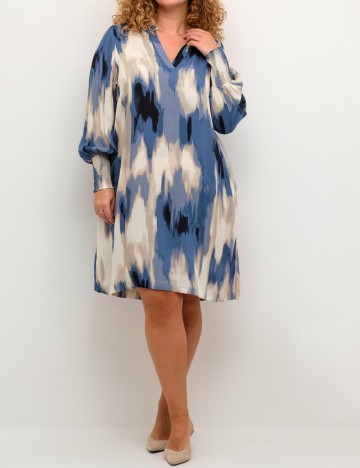 Rochie scurta Kaffe Curve, mix culori