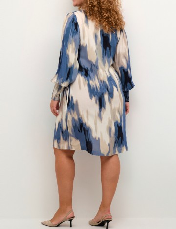 Rochie scurta Kaffe Curve, mix culori