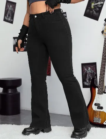 Blugi SHEIN CURVE, negru Negru