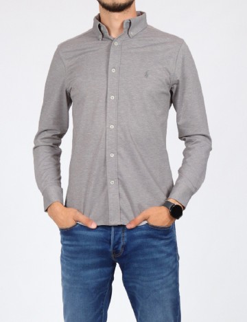 Camasa Polo Ralph Lauren, gri