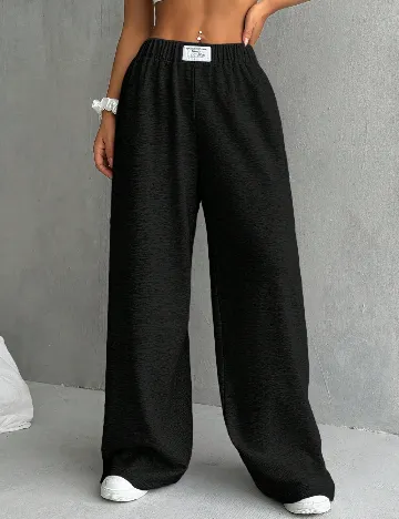 Pantaloni SHEIN, negru Negru