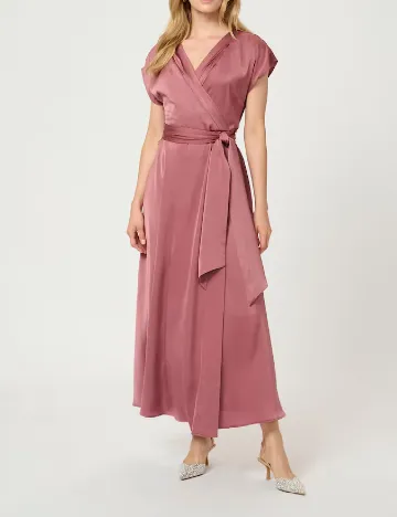 Rochie lunga Cream, roz Roz