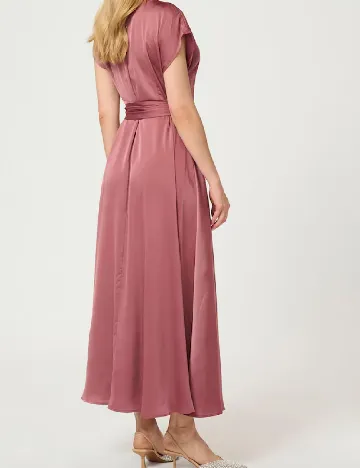 Rochie lunga Cream, roz Roz