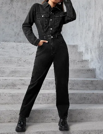 Salopeta SHEIN, negru Negru