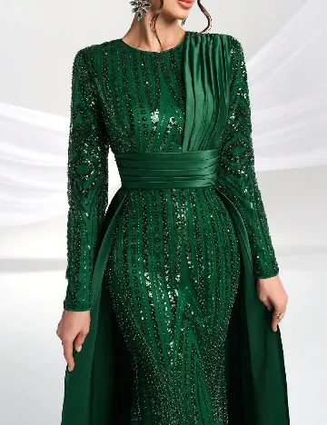 Rochie lunga Giffniseti, verde Verde