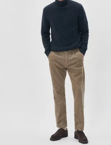 Pantaloni Matinique, bej Crem