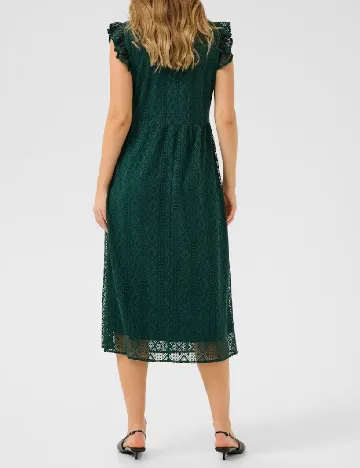 Rochie medie Cream, verde Verde