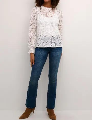 Bluza Cream, alb Alb