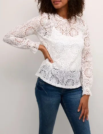 Bluza Cream, alb Alb