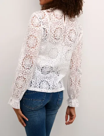 Bluza Cream, alb Alb