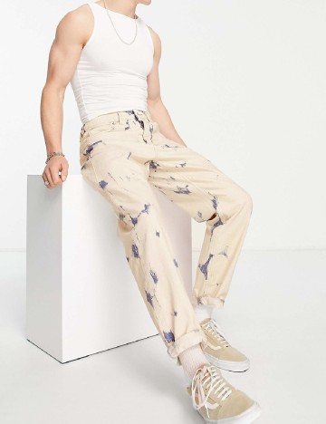 Blugi Topman, crem