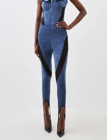 Pantaloni Karen Millen, albastru Albastru