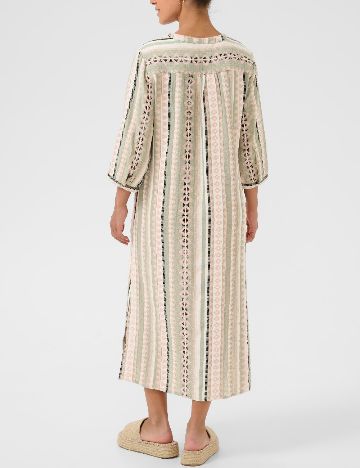 Rochie medie Cream, mix culori