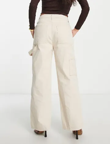 Pantaloni ASOS, bej Crem