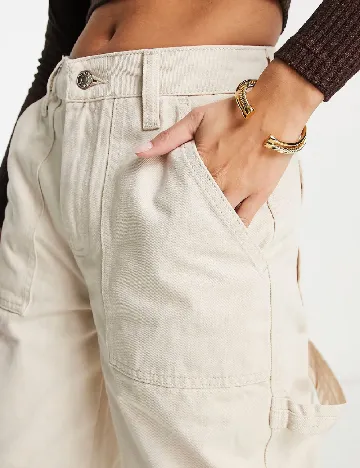 Pantaloni ASOS, bej Crem