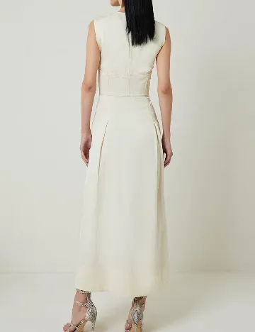 Rochie lunga Karen Millen, crem Crem