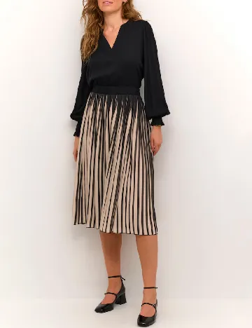 Rochie medie Culture, negru/crem Negru