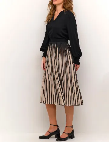 Rochie medie Culture, negru/crem Negru