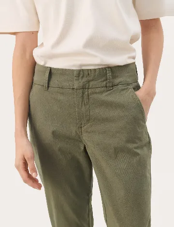 Pantaloni Part Two, verde Verde