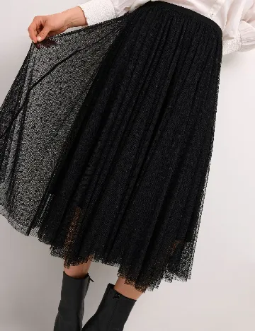 Fusta Cream, negru Negru