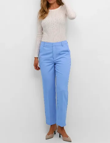 Pantaloni Kaffe, albastru Albastru