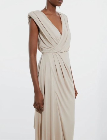 Rochie lunga Karen Millen, bej