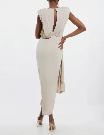 Rochie lunga Karen Millen, bej Crem