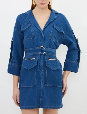 Rochie scurta Karen Millen, albastru Albastru