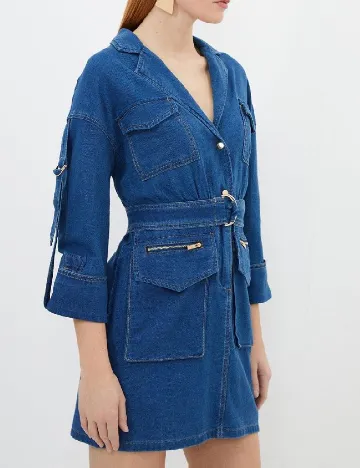 Rochie scurta Karen Millen, albastru Albastru