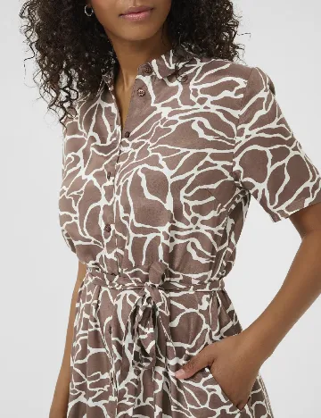 Rochie medie Kaffe, maro Maro