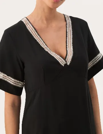 Rochie medie Part Two, negru Negru