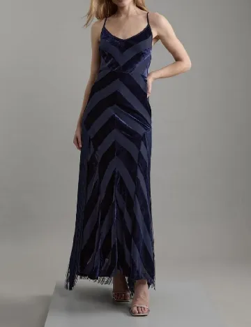 Rochie lunga Karen Millen, bleumarin Albastru