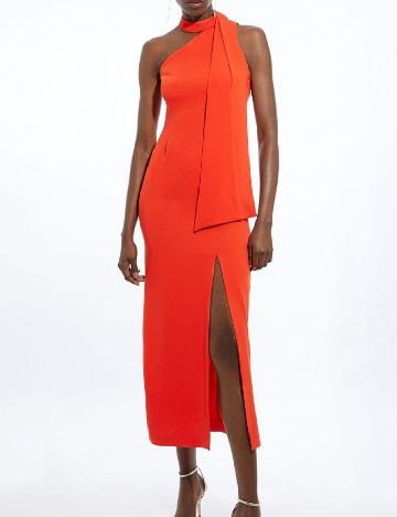 Rochie lunga Karen Millen, portocaliu