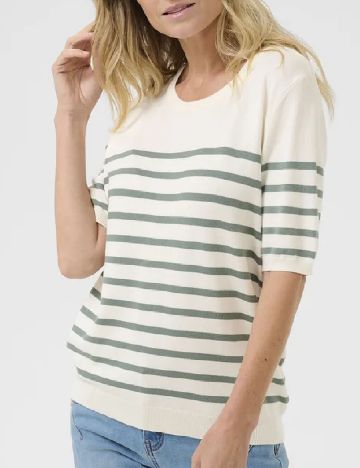 Bluza Love Copenhagen, ecru/verde