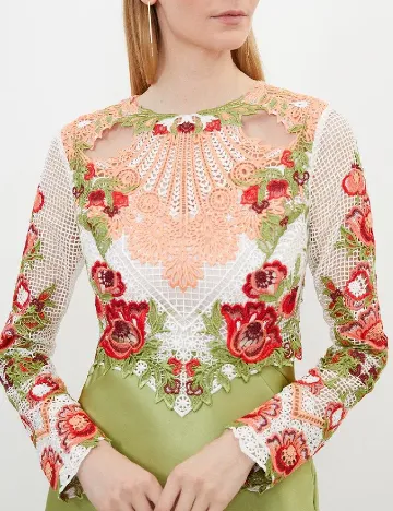 Rochie lunga Karen Millen, verde Verde