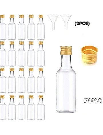 Set 20 sticlute 50 ml SHEIN, transparent