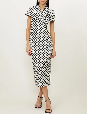 Rochie medie Karen Millen, alb/negru Alb