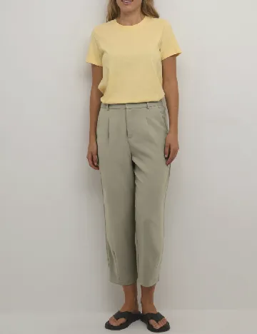 Pantaloni Kaffe, bej Crem