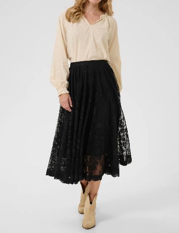 Fusta Cream, negru