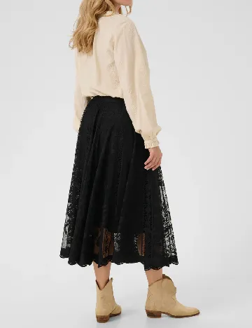 Fusta Cream, negru Negru