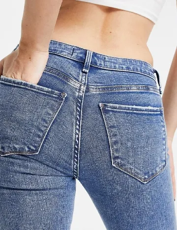 Blugi Abercrombie&Fitch, albastru Albastru