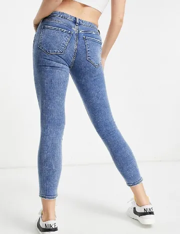 Blugi Abercrombie&Fitch, albastru Albastru