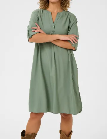 Rochie scurta Cream, verde Verde