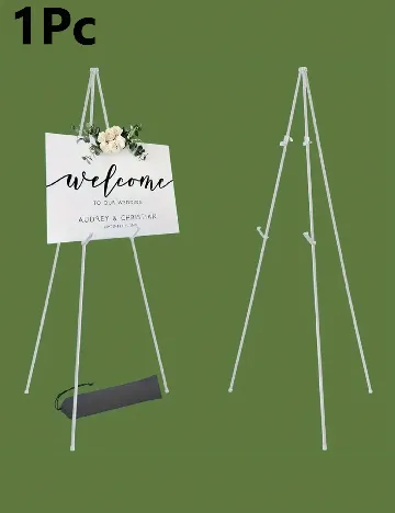 Trepied metalic pliabil pentru afisare SHEIN, alb Alb