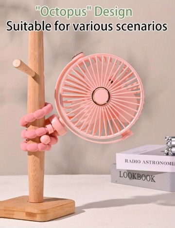 Ventilator portabil SHEIN, roz