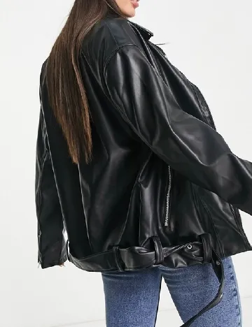 Jacheta Oversize ASOS, negru Negru