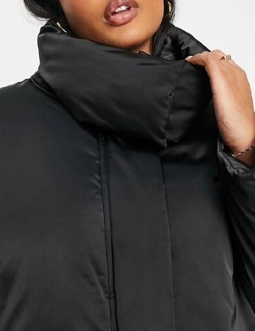 Geaca ASOS Curve, negru